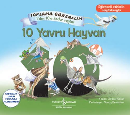 Kurye Kitabevi - 10 Yavru Hayvan - Toplama Öğrenelim 1'den 10'a Sayıla