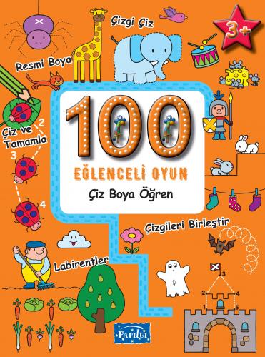 Kurye Kitabevi - 100 Eğlenceli Oyun - Çiz Boya Öğren