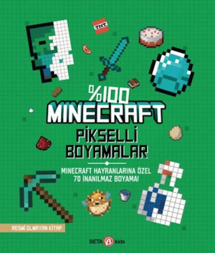 Kurye Kitabevi - %100 Minecraft Pikselli Boyamalar