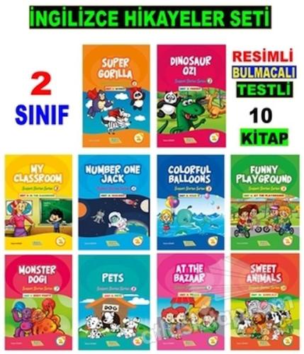 Kurye Kitabevi - 2. Sınıf İngilizce Hikayeler Seti (10 Kitap)