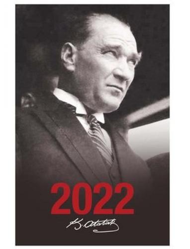 Kurye Kitabevi - 2022 Atatürk Ajandası Portre - Siyah