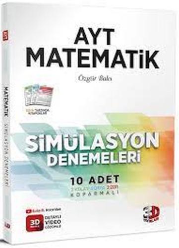 Kurye Kitabevi - 3D AYT Matematik 10 lu Simülasyon Denemeleri Video Çö