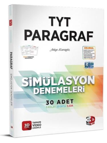 Kurye Kitabevi - Çözüm 3D TYT Paragraf Simülasyon 30 lu Denemeleri-YEN