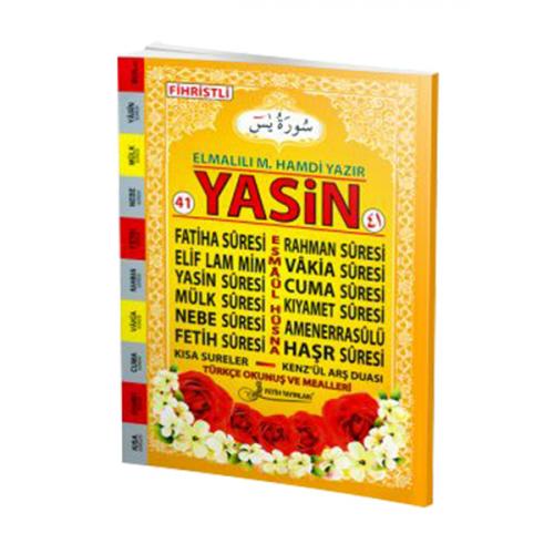 Kurye Kitabevi - 41 Yasin [Türkçe Okunuş ve Mealleri-Fihristli] (Orta 