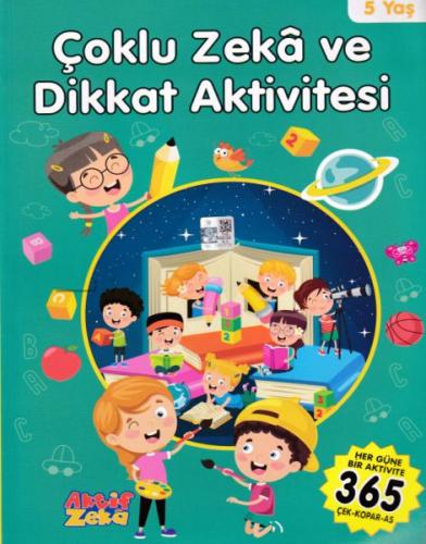 Kurye Kitabevi - 5 Yaş Çoklu Zeka ve Dikkat Aktivitesi - Yeşil Kitap