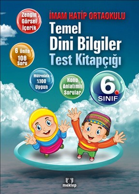 Kurye Kitabevi - 6. Sınıf Temel Dini Bilgiler Test Kitapçığı