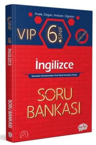 Kurye Kitabevi - 6. Sınıf VIP İngilizce Soru Bankası