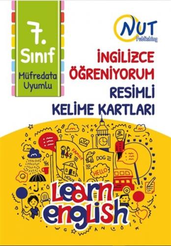 Kurye Kitabevi - 7. Sınıf İngilizce Öğreniyorum Resimli Kelime Kartlar