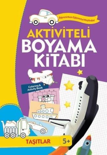 Kurye Kitabevi - Aktiviteli Boyama Kitabı Taşıtlar-Mor