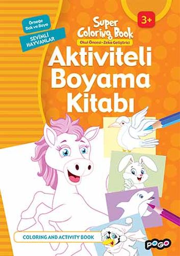 Kurye Kitabevi - Aktiviteli Boyama Kitabı Sevimli Hayvanlar