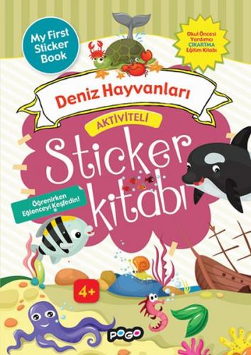 Kurye Kitabevi - Aktiviteli Sticker Kitabı-Deniz Hayvanları