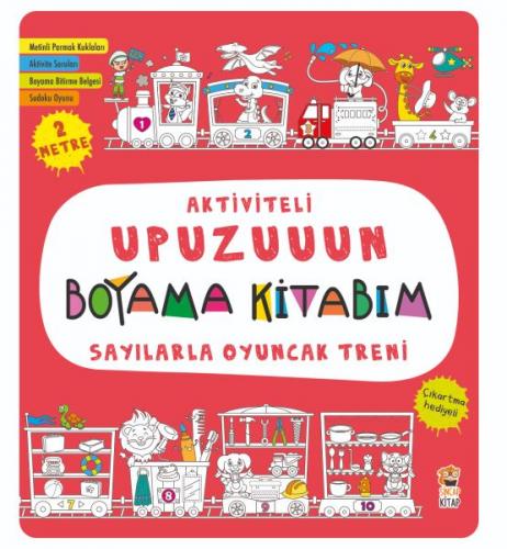 Kurye Kitabevi - Aktiviteli Upuzuuun Boyama Kitabım - Sayılarla Oyunca