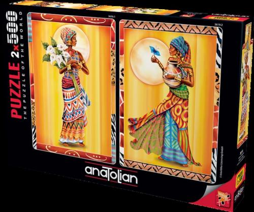 Kurye Kitabevi - Anatolian Afrikalı Kadınlar African Ladies 2x500 Parç