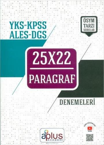 Kurye Kitabevi - A Plus YKS-KPSS-ALES-DGS Paragraf 25X22 Denemeleri-YE