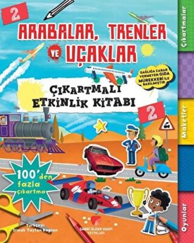 Kurye Kitabevi - Arabalar Trenler ve Uçaklar-Çıkartmalı Etkinlik Kitab