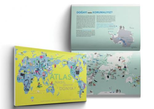 Kurye Kitabevi - Atlas Nasıl Dönüyor Dünya-Ciltli