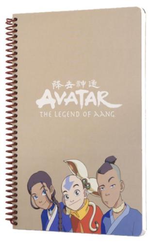 Kurye Kitabevi - Avatar Katara Sokka Aang Spiralli Defter Krem