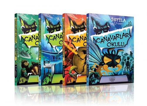 Kurye Kitabevi - Canavarlar Okulu Set (4 Kitap) Ciltli