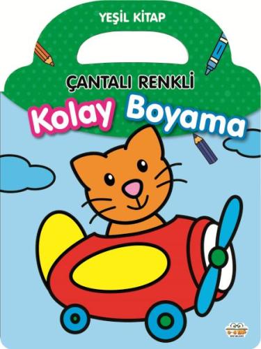 Kurye Kitabevi - Çantalı Renkli Kolay Boyama- Yeşil Kitap