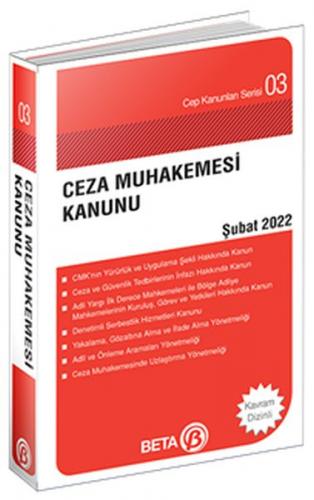 Kurye Kitabevi - Cep Kanunları Serisi 03 Ceza Muhakemesi Kanunu Cep Bo