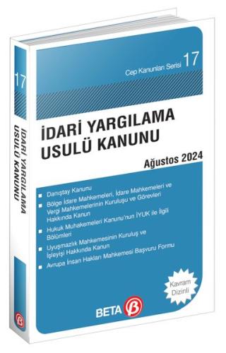 Kurye Kitabevi - Cep-017: İdari Yargılama Usulü Kanunu