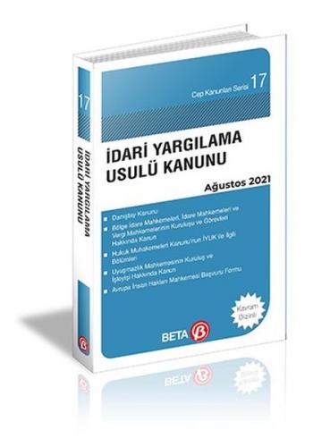 Kurye Kitabevi - Cep Kanunları Serisi 17 İdari Yargılama Usulü Kanunu 