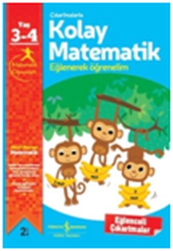 Kurye Kitabevi - Çıkartmalarla Kolay Matematik 3-4 Yaş