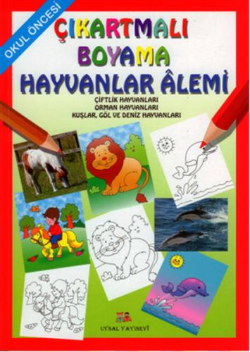 Kurye Kitabevi - Çıkartmalı Boyama Hayvanlar Alemi