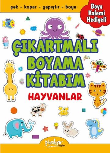 Kurye Kitabevi - Çıkartmalı Boyama Hayvanlar