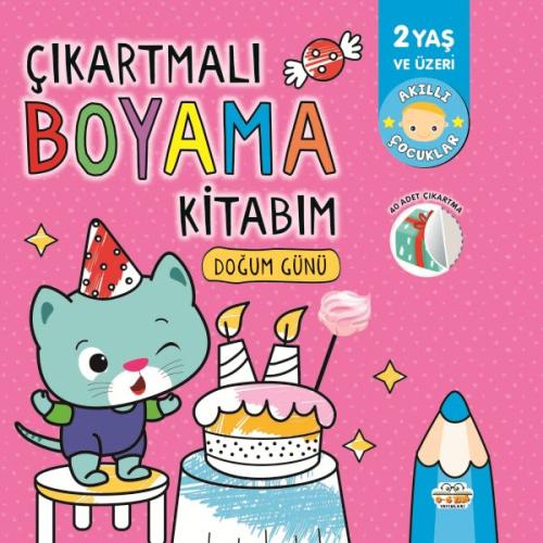 Kurye Kitabevi - Çıkartmalı Boyama Kitabım Doğum Günü