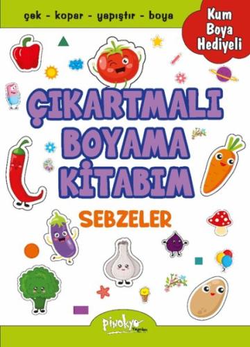 Kurye Kitabevi - Çıkartmalı Boyama Sebzeler