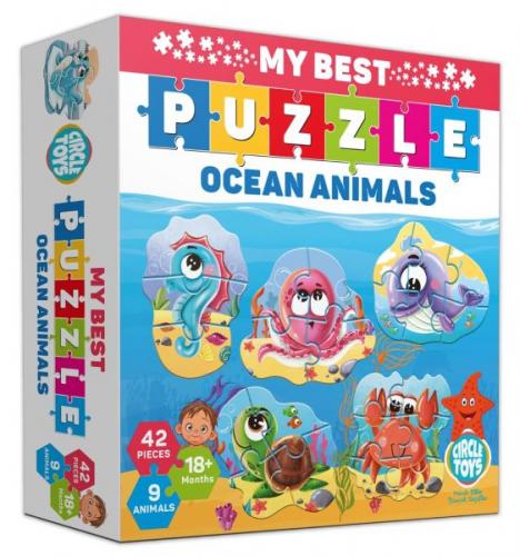 Kurye Kitabevi - Circle Toys My Best Puzzle Ocean Animals