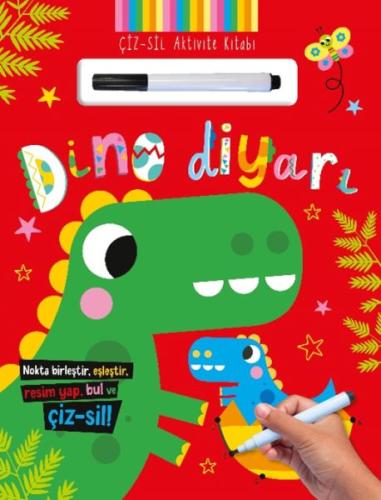 Kurye Kitabevi - Çiz – Sil Aktivite Kitabı Dino Diyarı