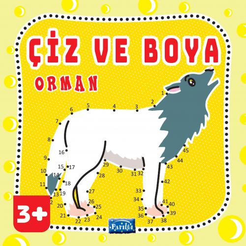 Kurye Kitabevi - Çiz ve Boya Orman 3 Yaş