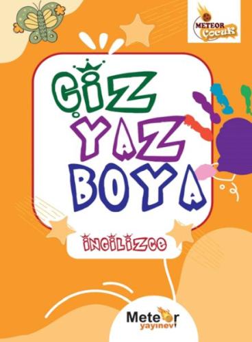 Kurye Kitabevi - Çiz Yaz Boya İngilizce Boyama Kitabı