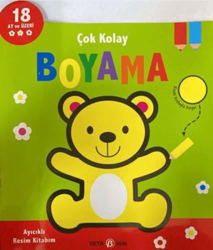 Kurye Kitabevi - Çok Kolay Boyama Ayıcıklı Resim Kitabım