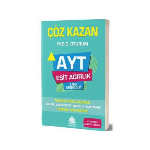 Kurye Kitabevi - Çöz Kazan AYT Eşit Ağırlık 5 li Deneme Sınavı-YENİ