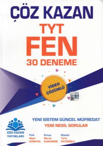 Kurye Kitabevi - Çöz Kazan TYT Fen Bilimleri 30 Deneme Sınavı-YENİ