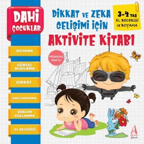 Kurye Kitabevi - Dahi Çocuklar El Berecerisi Ve Boyama Dikkat ve Zeka 