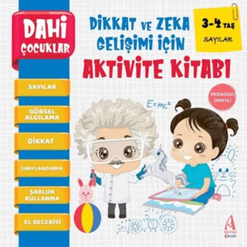 Kurye Kitabevi - Dahi Çocuklar Sayılar Dikkat ve Zeka Gelişimi İçin Ak