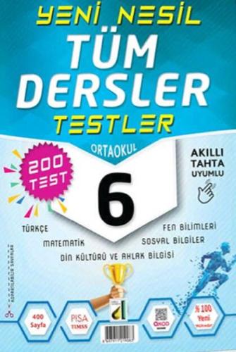 Kurye Kitabevi - Damla Yeni Nesil Tüm Dersler Testler-6. Sınıf