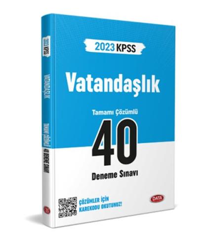 Kurye Kitabevi - Data 2023 Kpss Vatandaşlık 40 Deneme Sınavı Karekod Ç