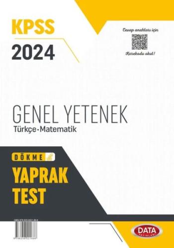 Kurye Kitabevi - Data 2024 Kpss Genel Yetenek Yaprak Test