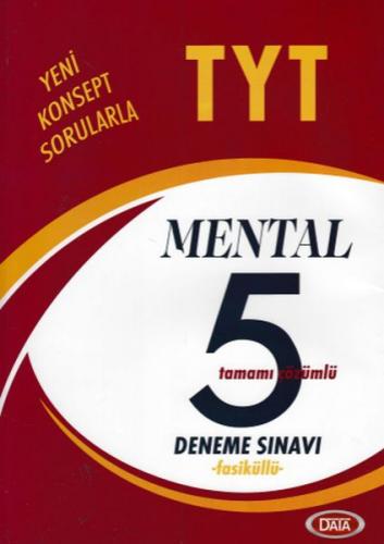 Kurye Kitabevi - Data TYT Mental Tamamı Çözümlü 5 Deneme Sınavı Fasikü