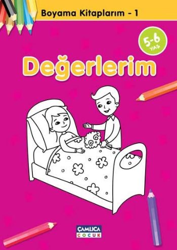 Kurye Kitabevi - Boyama Kitaplarım-1: Değerlerim