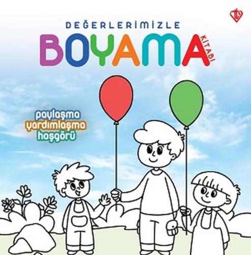 Kurye Kitabevi - Değerlerimizle Boyama Kitabı Paylaşma-Yardımlaşma-Hoş