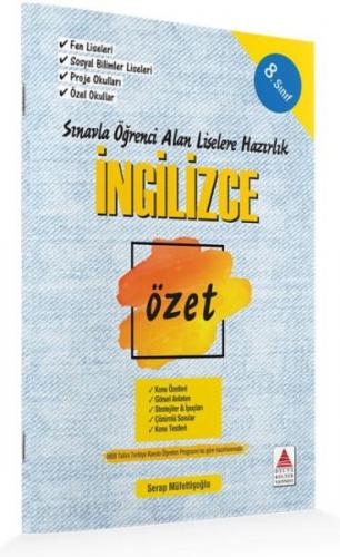 Kurye Kitabevi - Delta TEOG 8. Sınıf İngilizce Özet Liselere Hazırlık