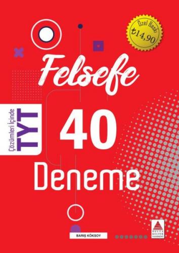 Kurye Kitabevi - Delta TYT Felsefe 40 Deneme-YENİ