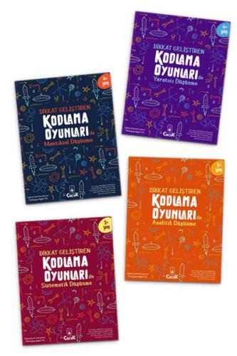 Kurye Kitabevi - Dikkat Geliştiren Kodlama Oyunları Serisi (4 Kitap)