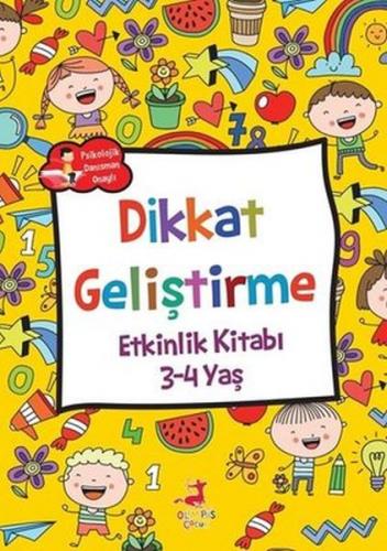 Kurye Kitabevi - Dikkat Geliştirme - Etkinlik Kitabı (3-4 Yaş)